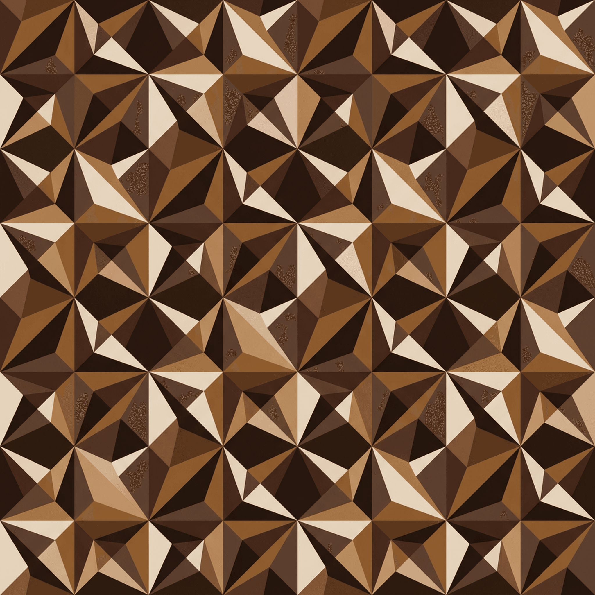 Brown Mikado Facets case — AirTag Holder