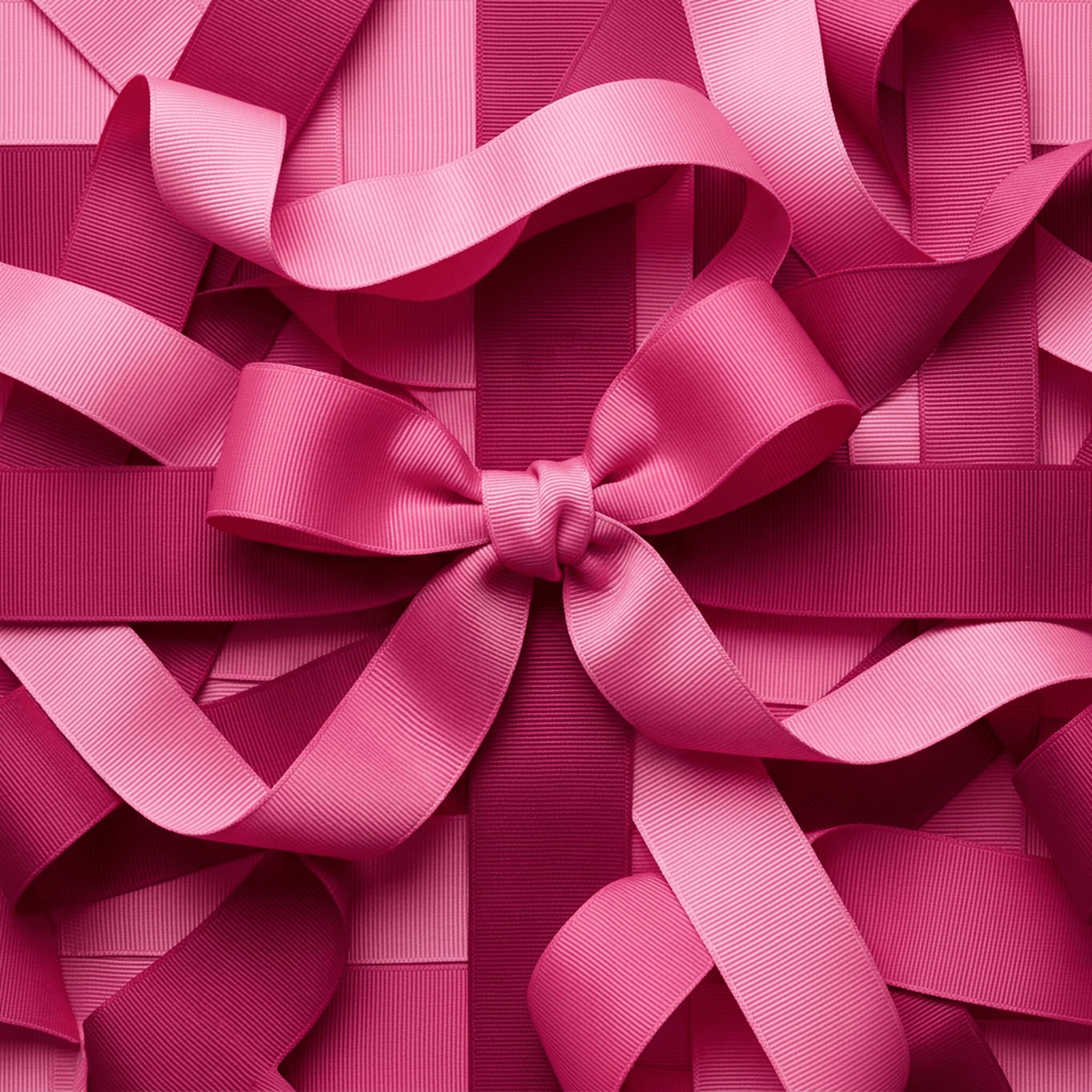 Hot Pink Ribbon Strap Bow case — AirTag Holder