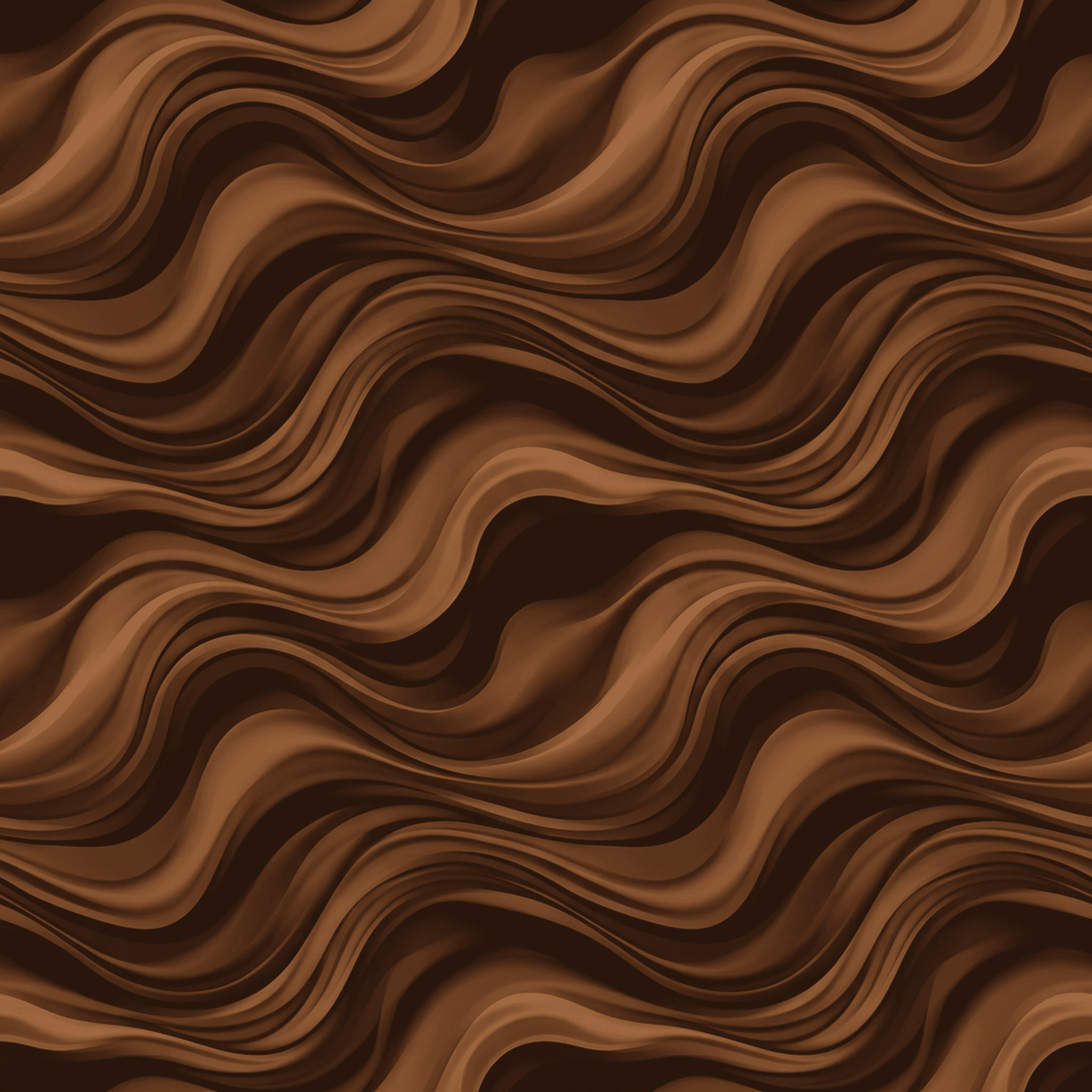 Brown Silk Waves case — AirTag Holder