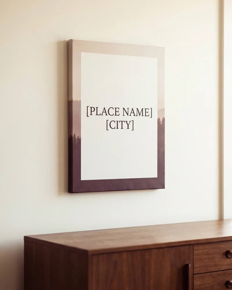 Personalized Meaningful Place Gallery Canvas