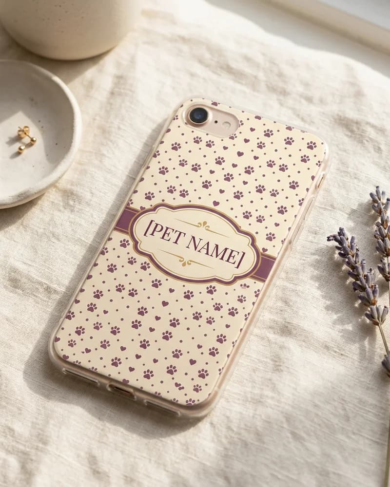 Personalized Tiny Paws Phone Case