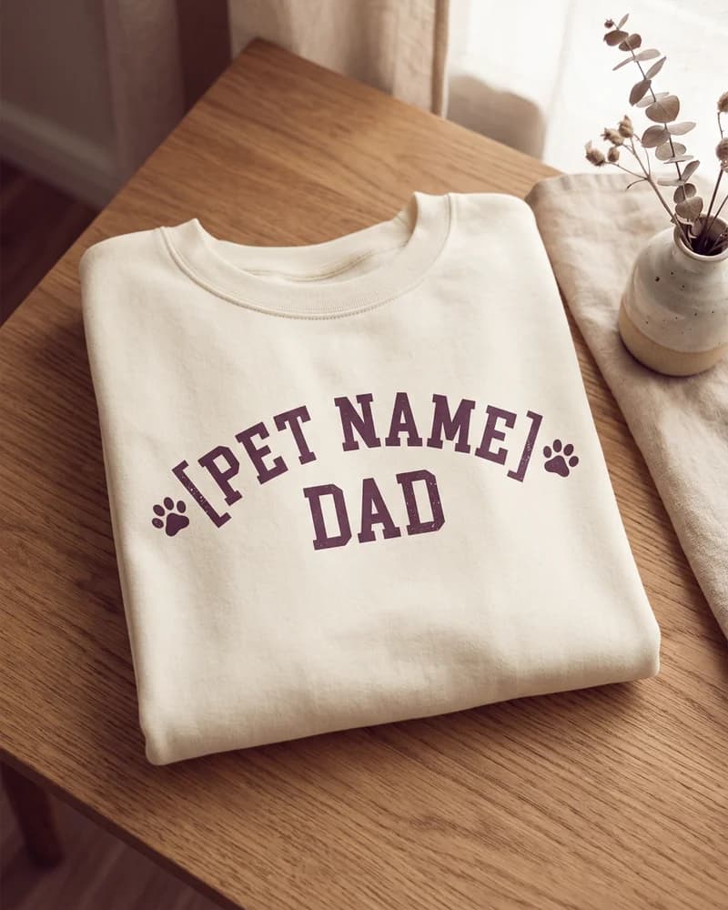 Personalized Pet Dad Personalized Sweatshirt