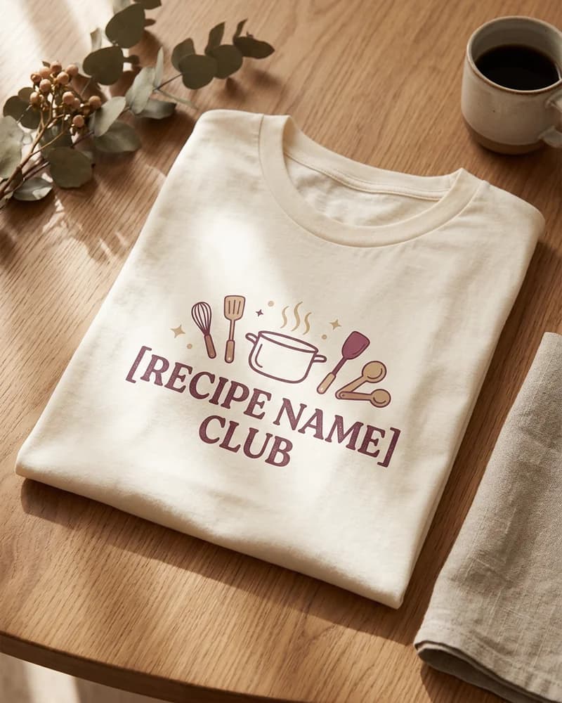 Personalized Favorite Recipe T-Shirt