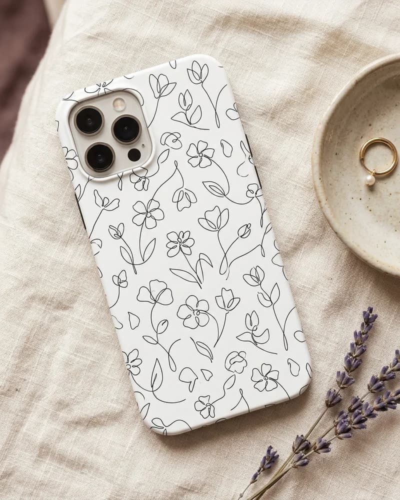 One-line continuous flowers case