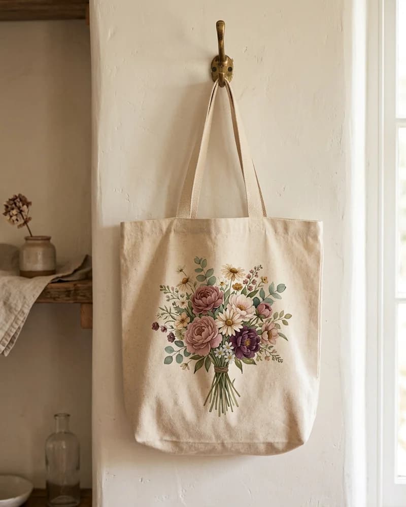Mama flower market tote