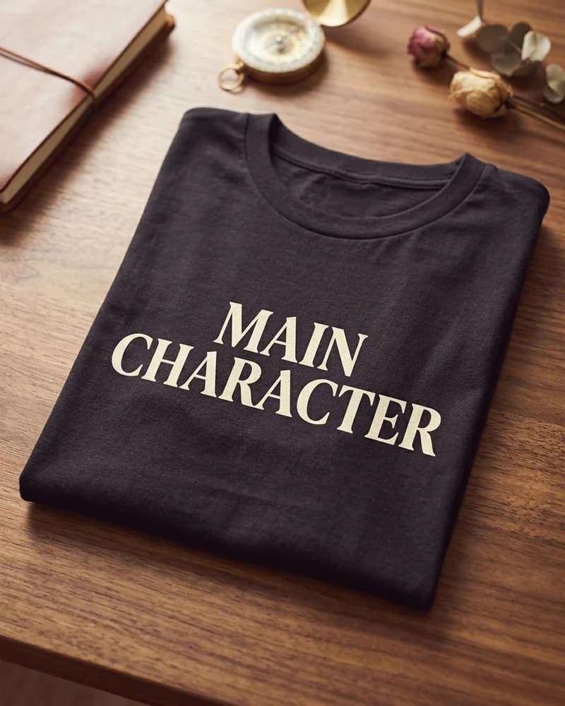 Main Character black tee