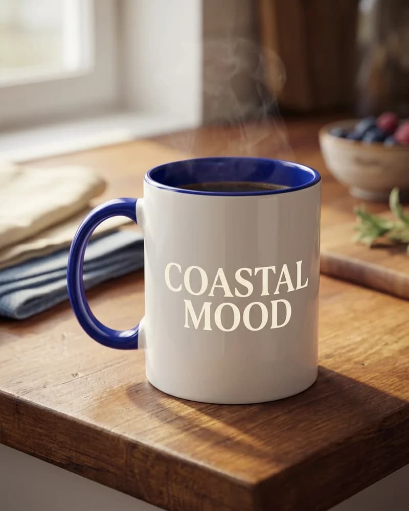 Coastal Mood blue mug