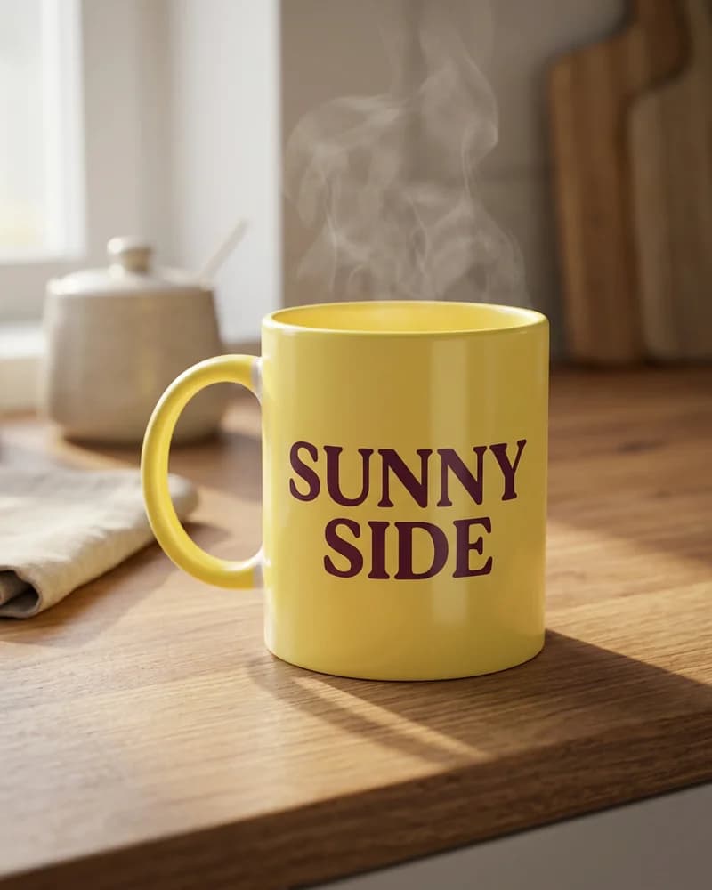 Sunny Side yellow mug
