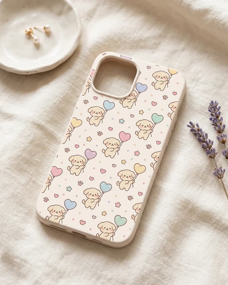 Puppy heart balloon repeat case