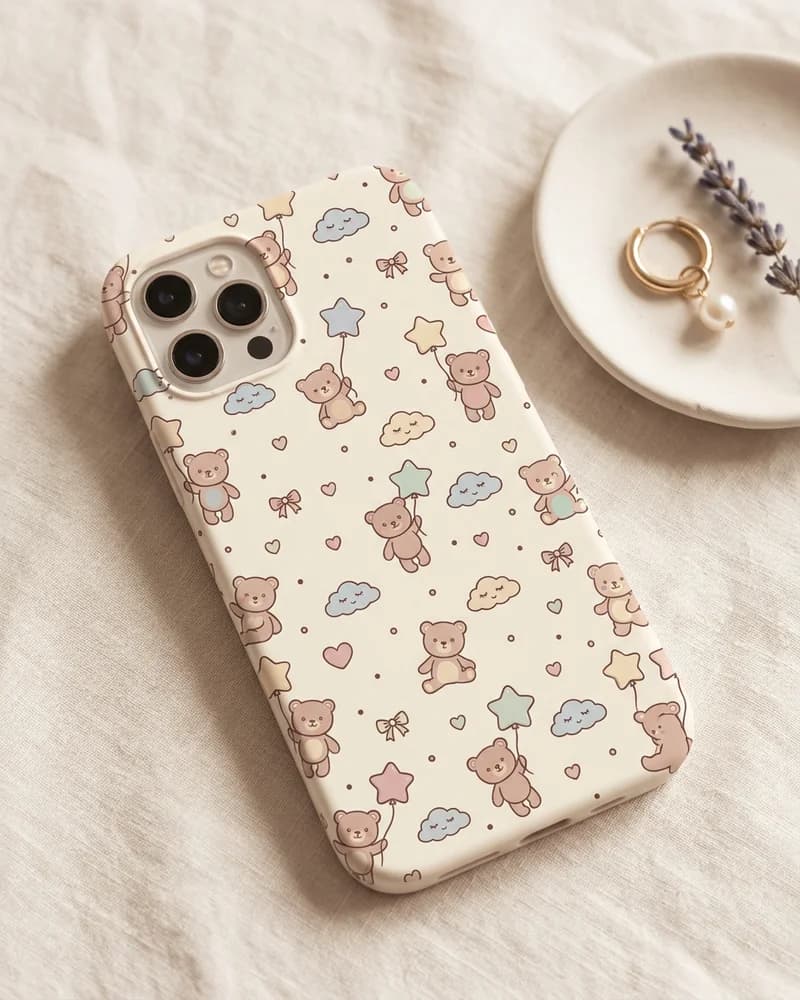 Teddy star balloon case