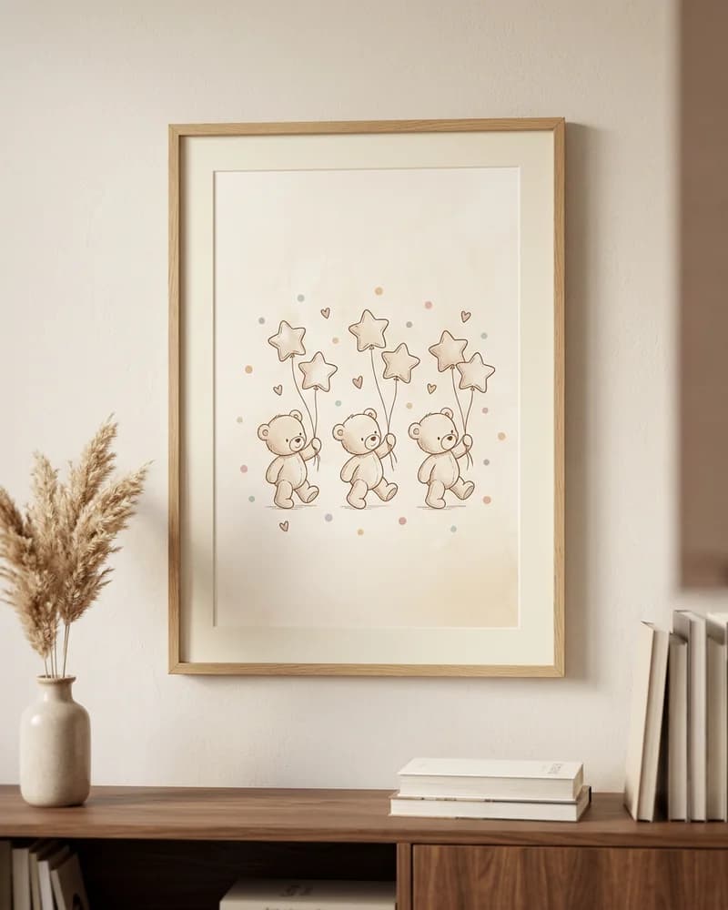 Teddy star parade poster