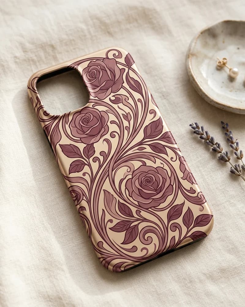 Art nouveau vine case