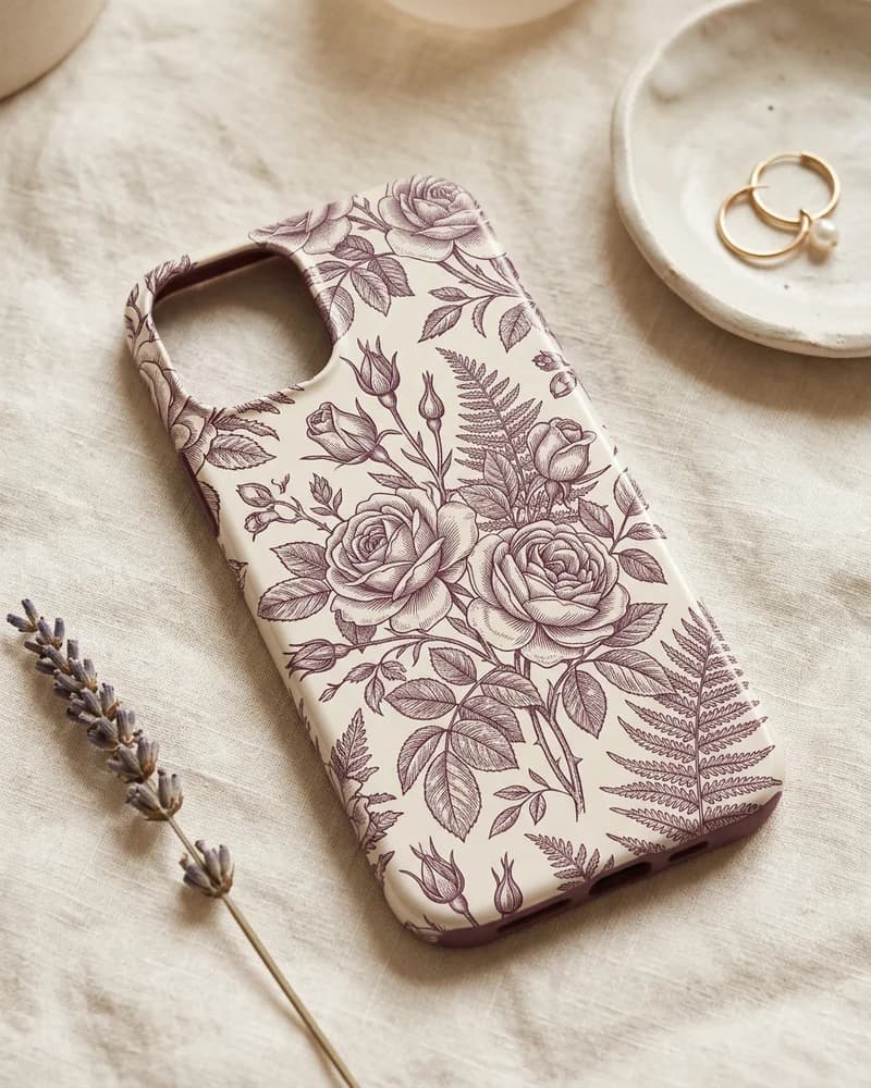 Botanical engraving case