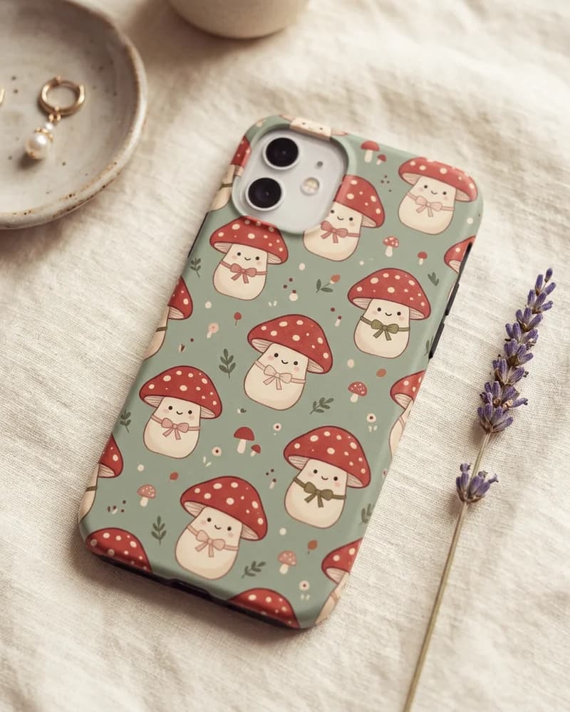 Cosy mushrooms case