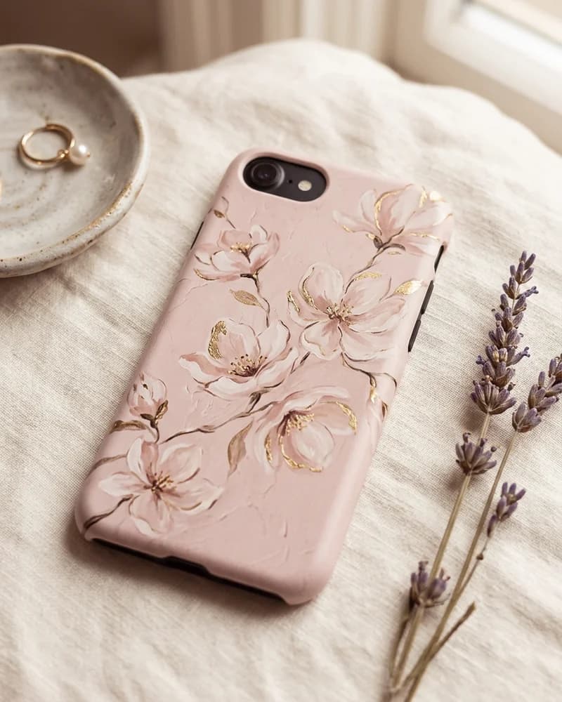 Gold-leaf blossom case