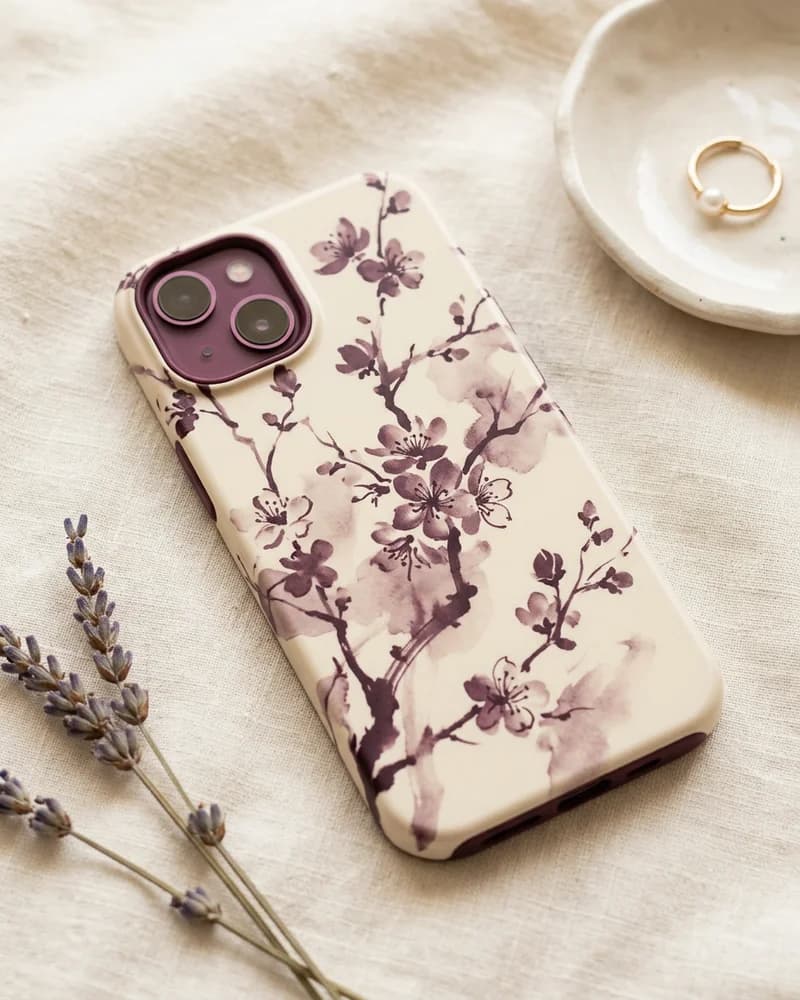 Ink-wash blossom case
