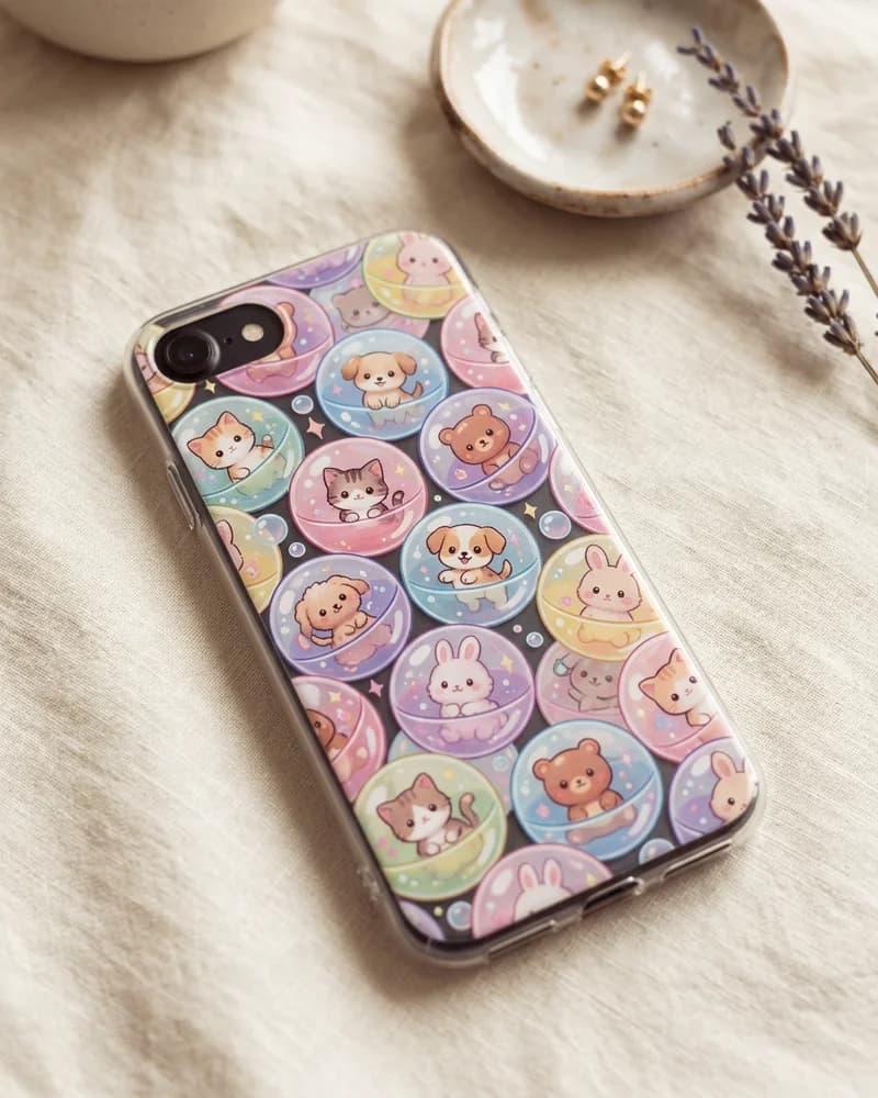 Candy capsule animals case