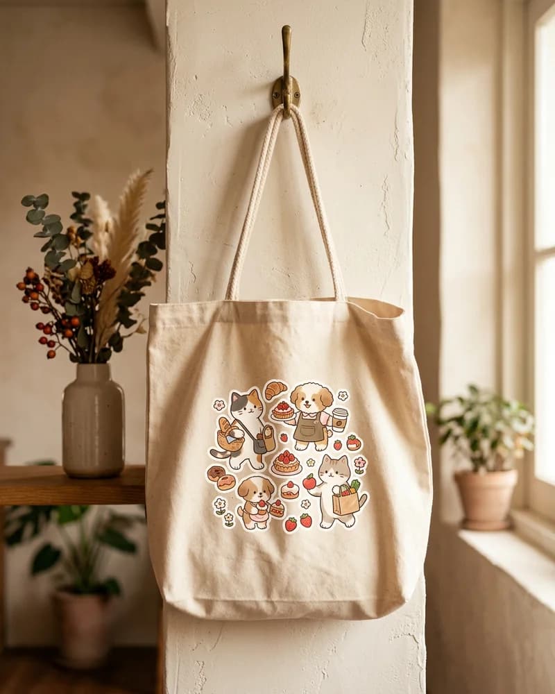 Kawaii market pets tote