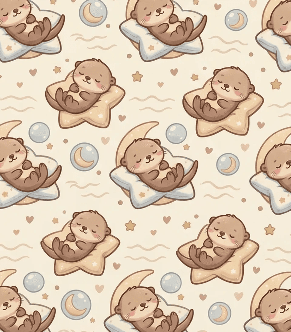 Sleepy star otter case