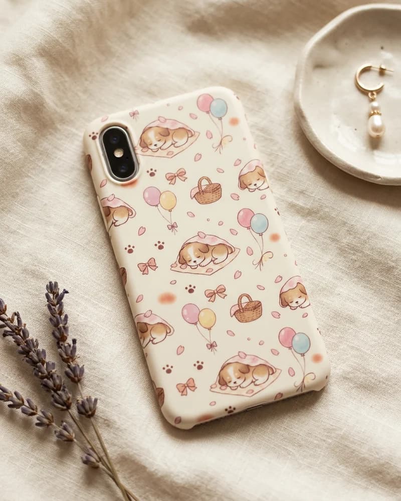 Cherry blossom puppy case