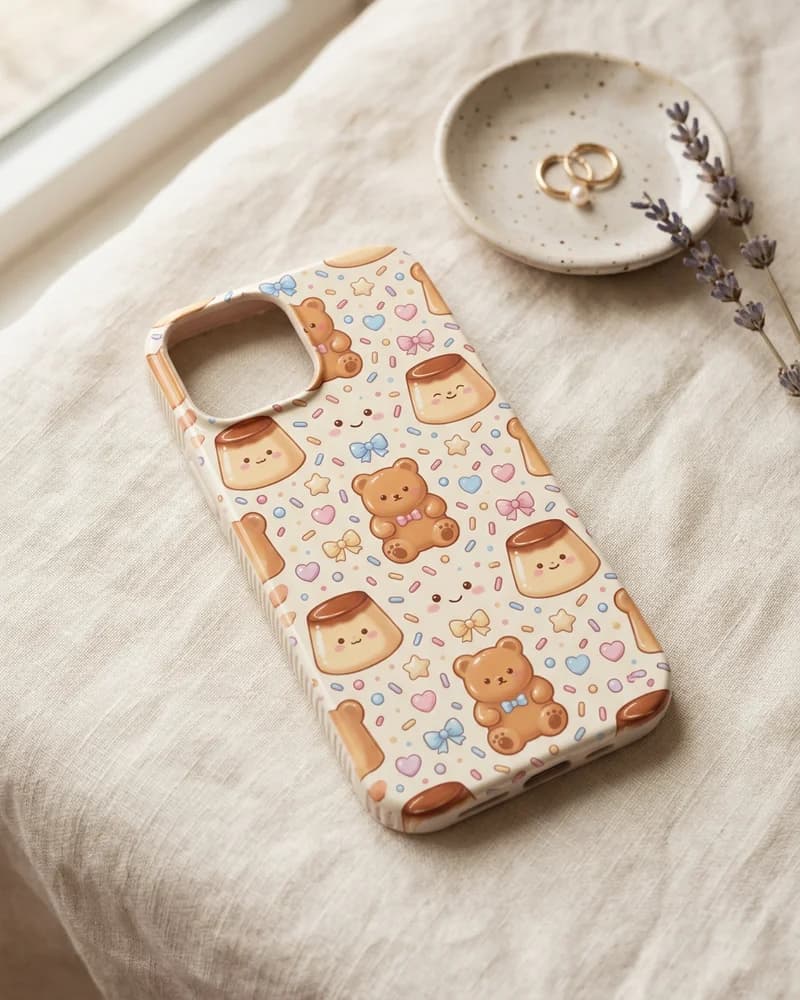 Rainbow pudding bear case