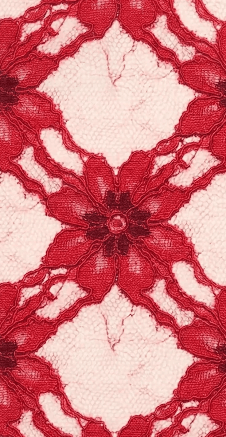 Red lace case