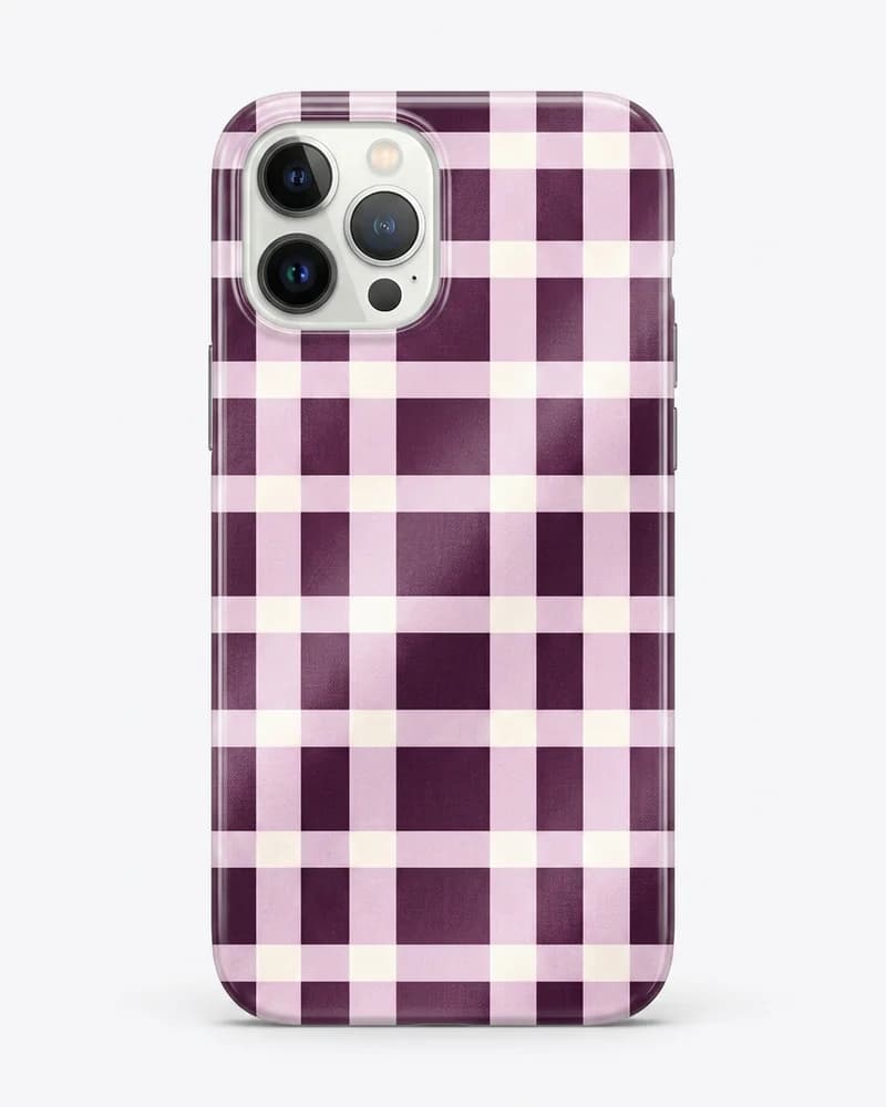 Plum check case