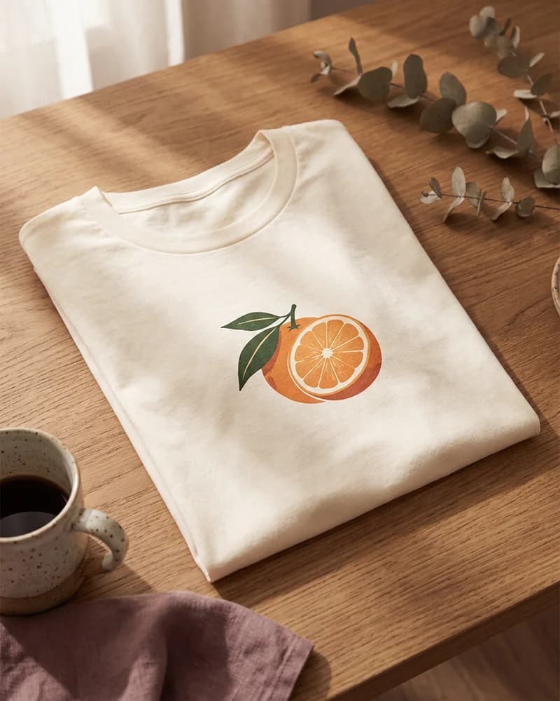 Citrus orange tee