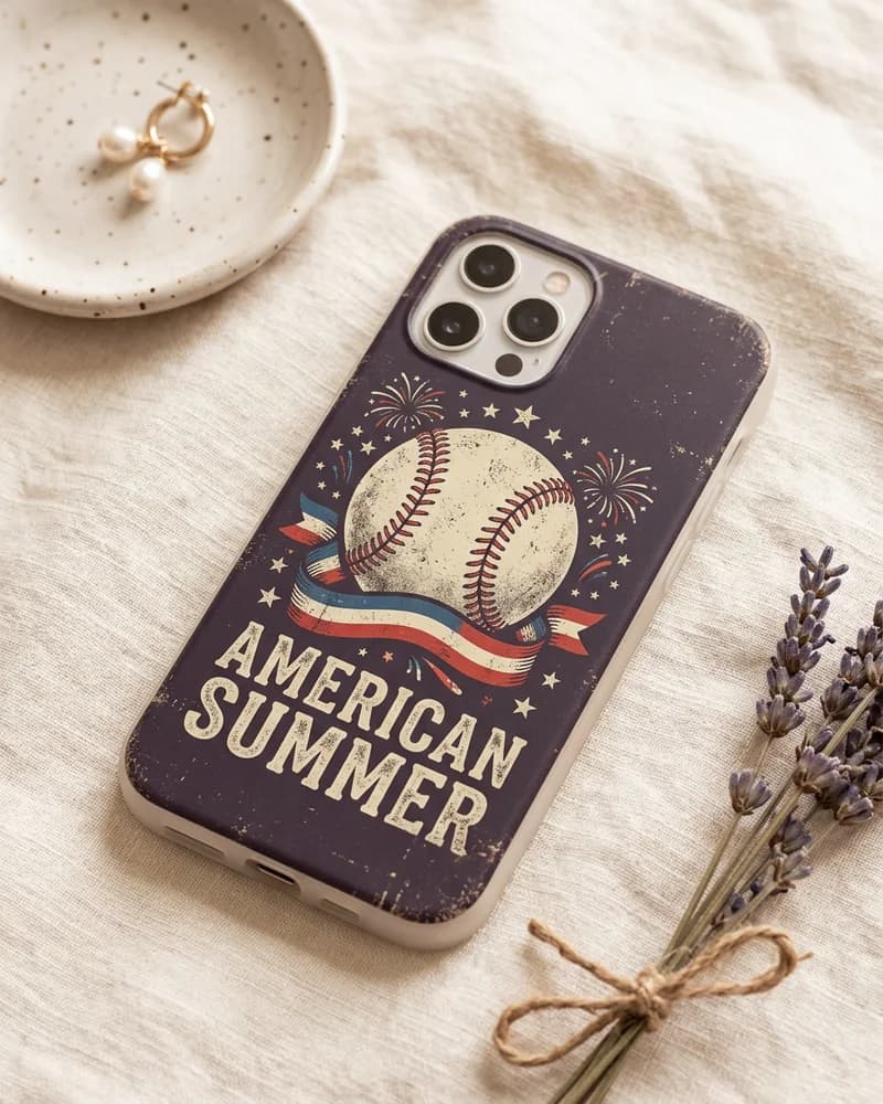 USA 250 Baseball Summer Phone Case Flexi case (iPhone)