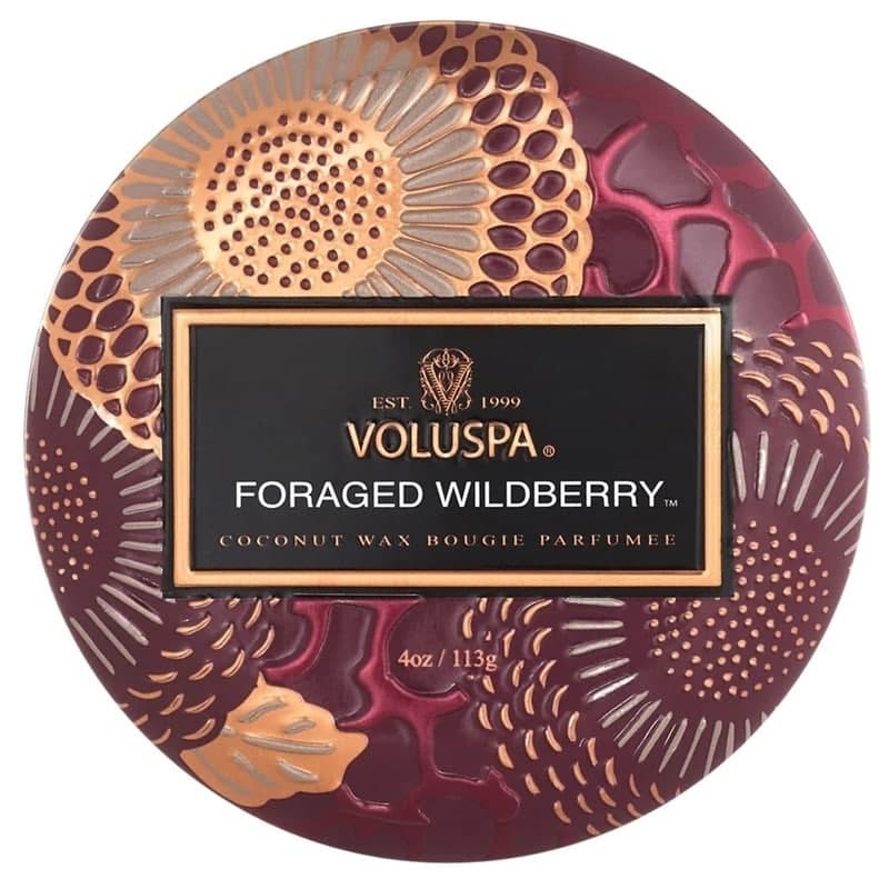 Voluspa Decorative Tin Candle Foraged Wildberry 113g