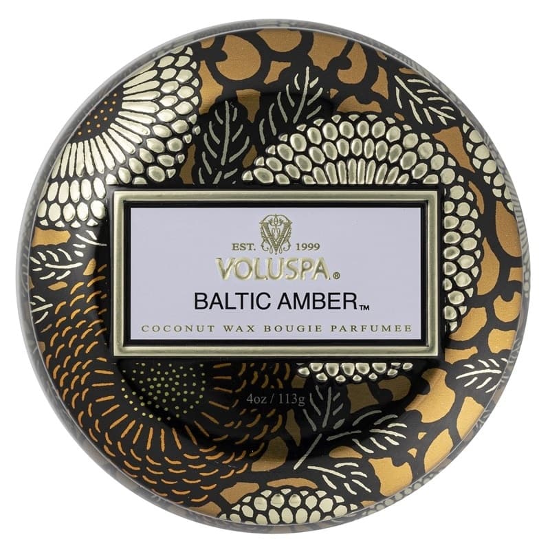 Voluspa Decorative Tin Candle Baltic Amber 113g