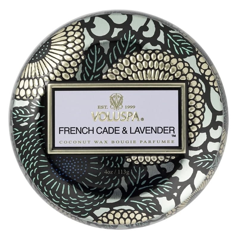Voluspa Decorative Tin Candle French Cade & Lavender 113g