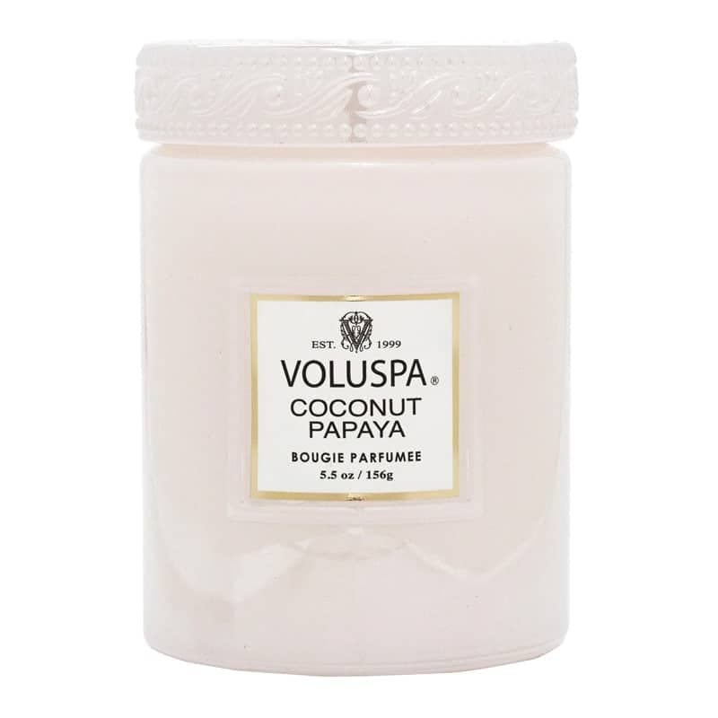 Voluspa Mini Large Glass Jar Coconut Papaya 156g