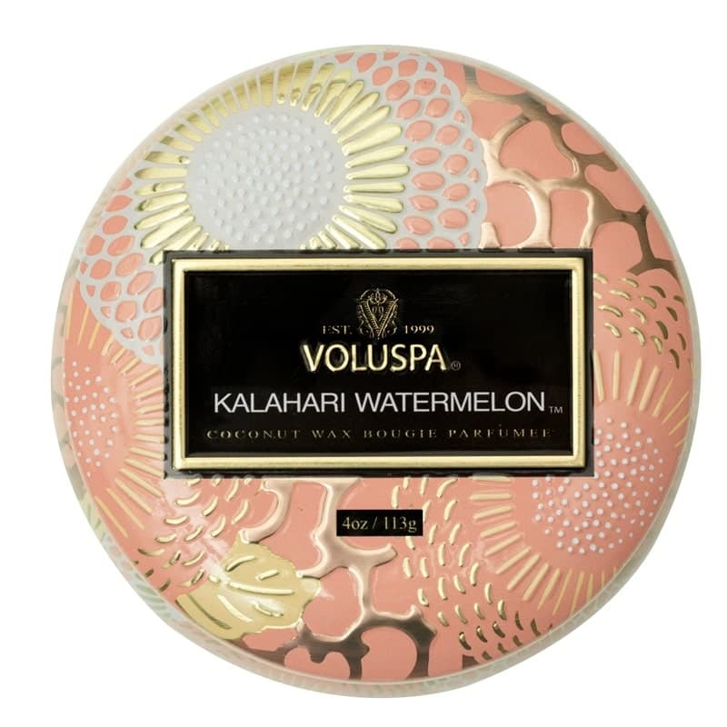 Voluspa Decorative Tin Candle Kalahari Watermelon 113g