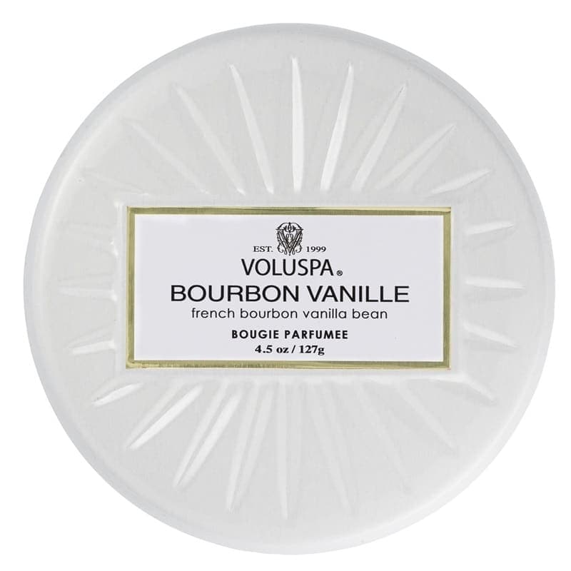 Voluspa Decorative Tin Candle Bourbon Vanille 127g