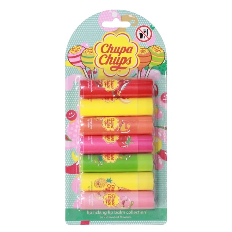 Chupa Chups Lip Licking Lip Balm Collection 7pcs