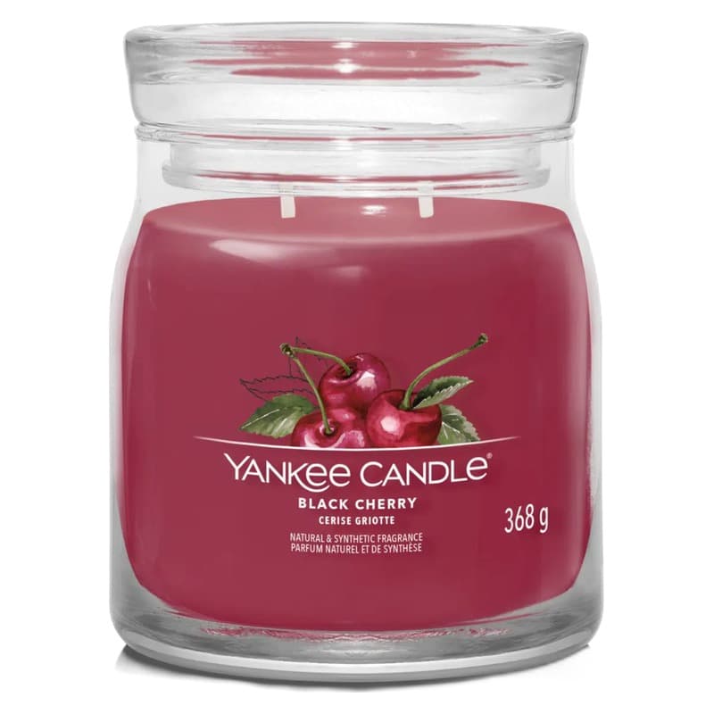Yankee Candle Signature Medium Jar Black Cherry 368g