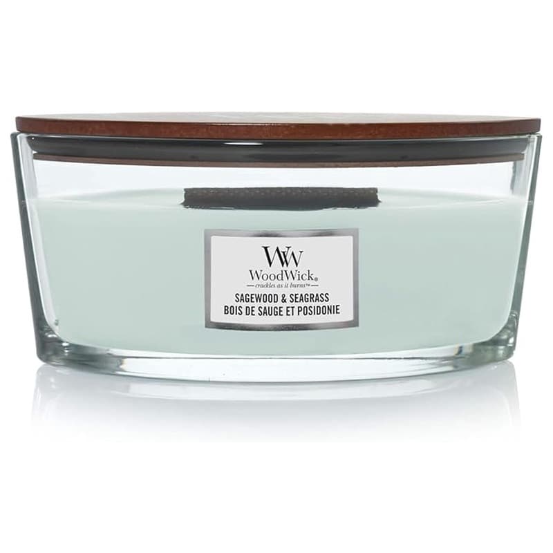 WoodWick Ellipse - Sagewood & Seagrass 453g