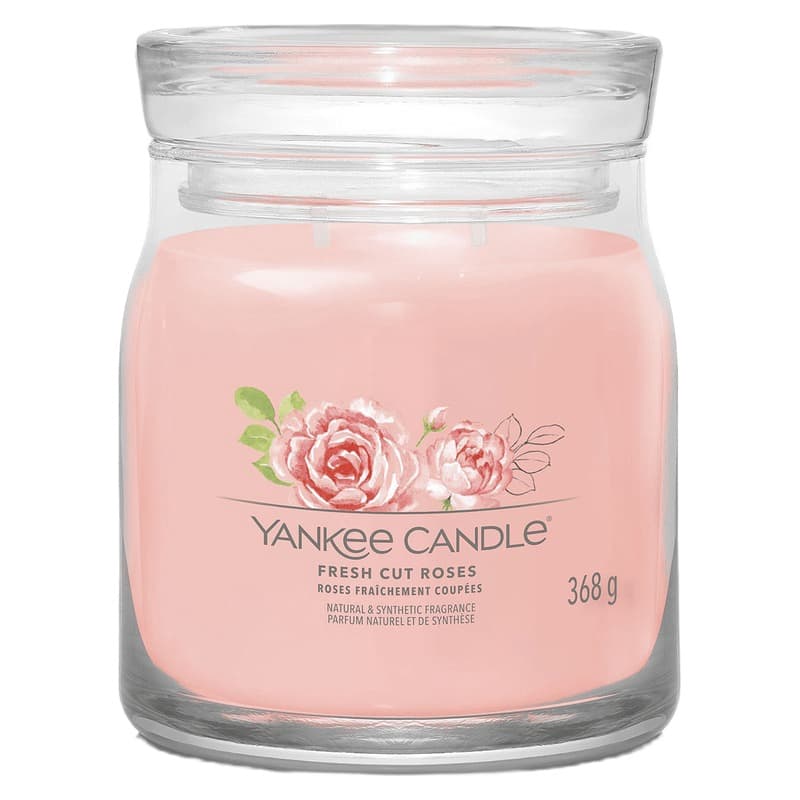 Yankee Candle Signature Medium Jar Fresh Cut Roses 368g