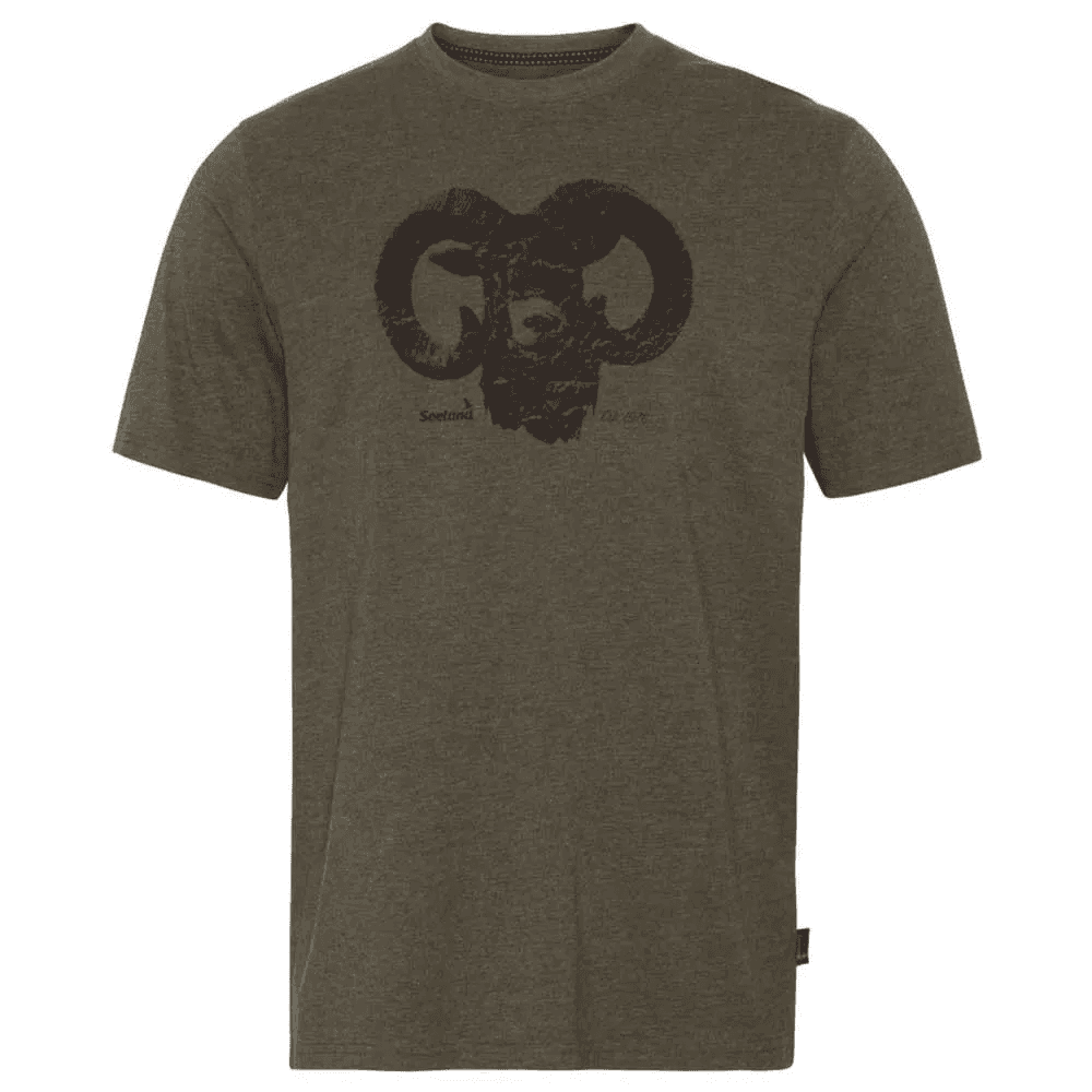 Seeland M's Outdoor T-Shirt Pine Green Melange