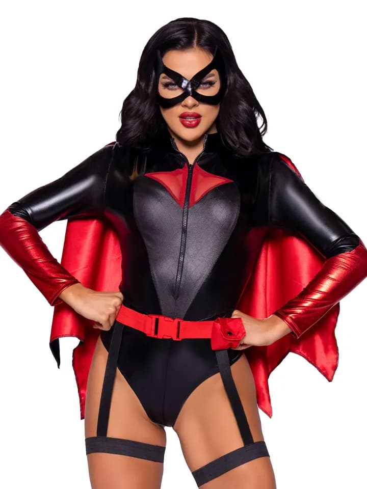 Leg Avenue Bat Woman Bodysuit - L