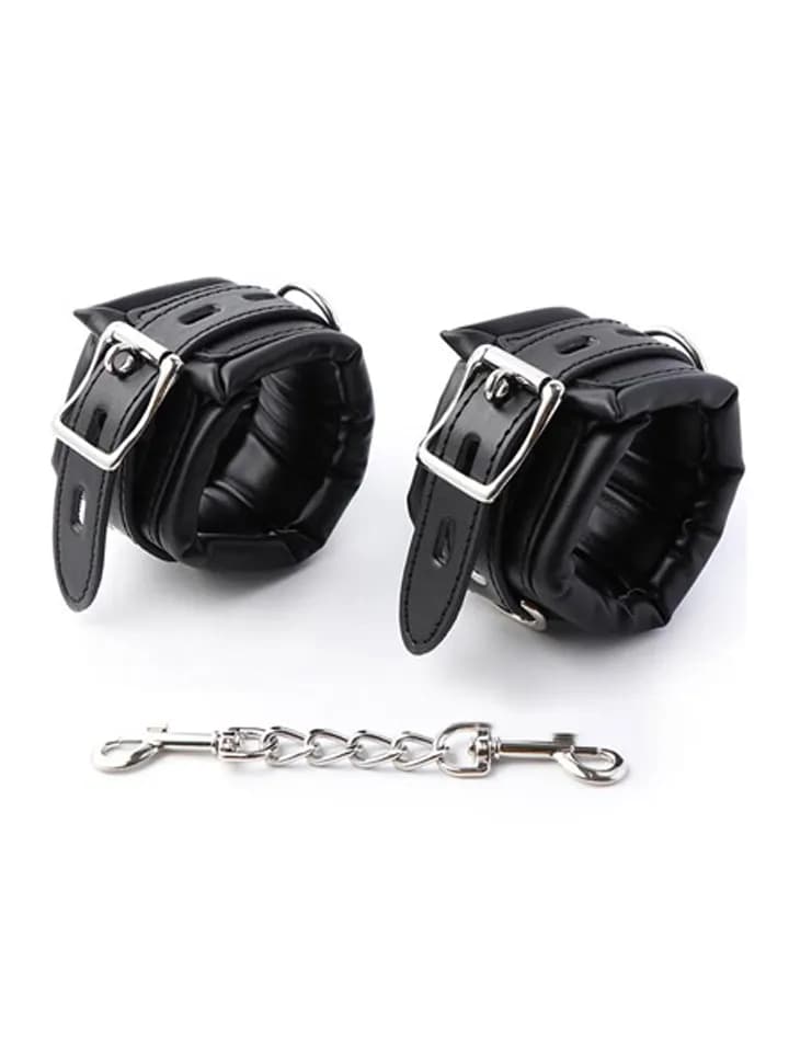Padded Adjustable Handcuffs Black