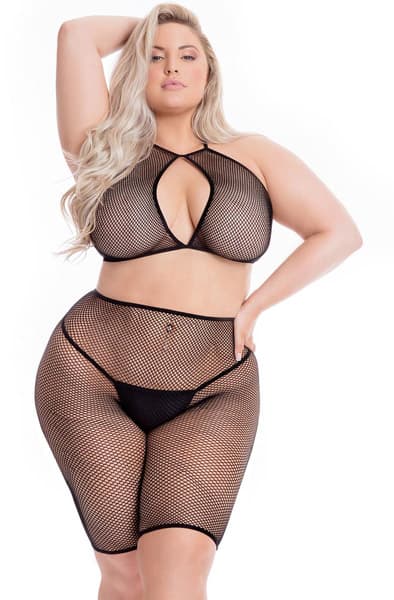 Sunset Glow Bike Short Set Black Queen - Queensize