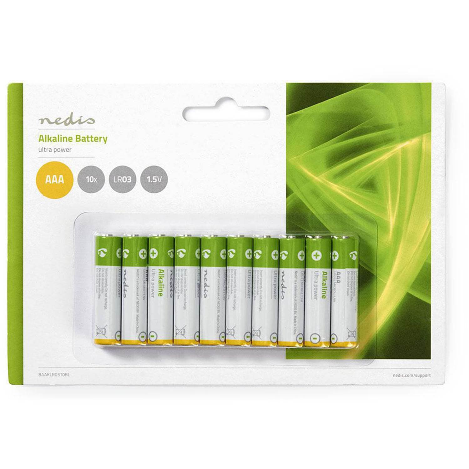 Nedis Batteri AAA | 1.5 V | 10 st