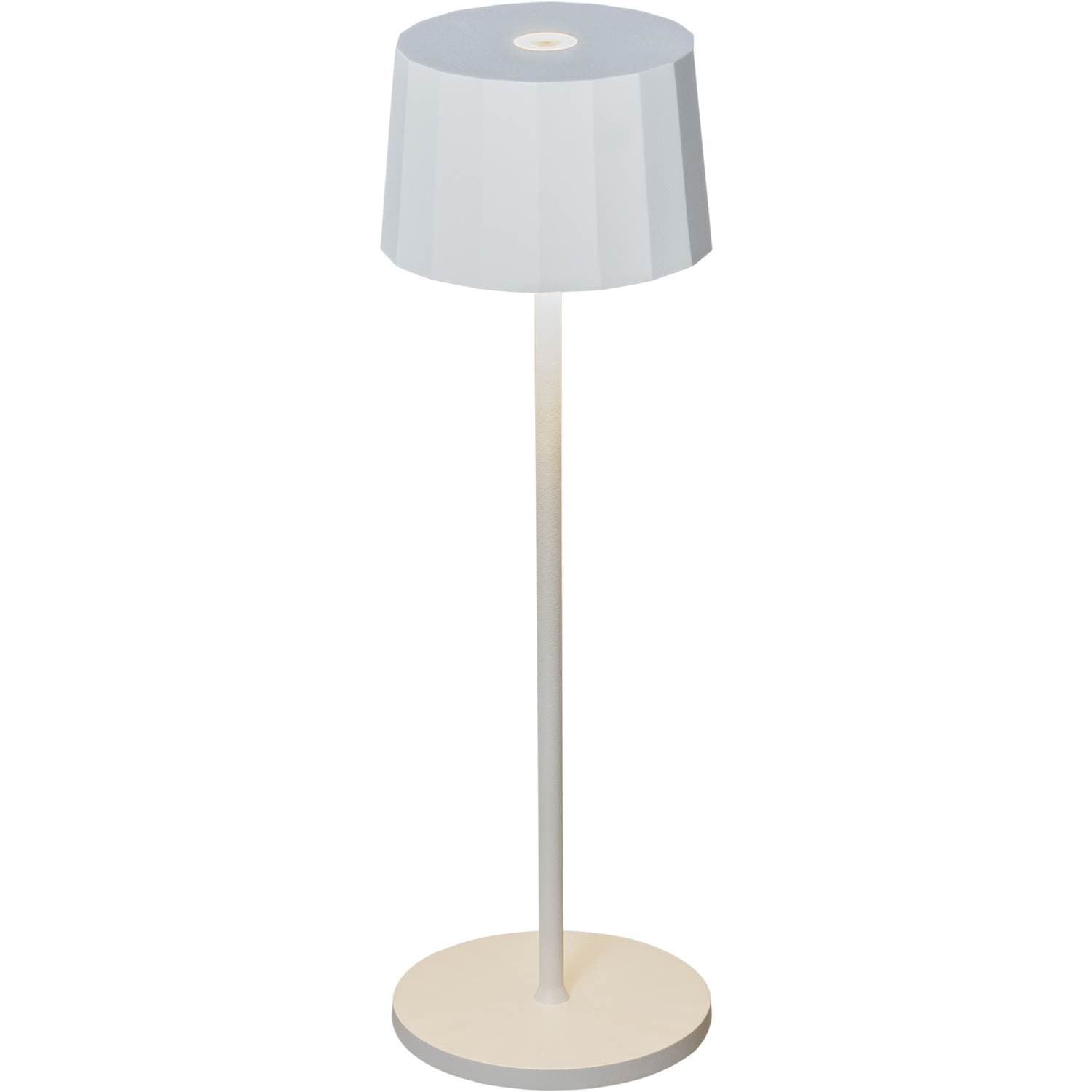 Konstsmide Positano bordslampa vit USB