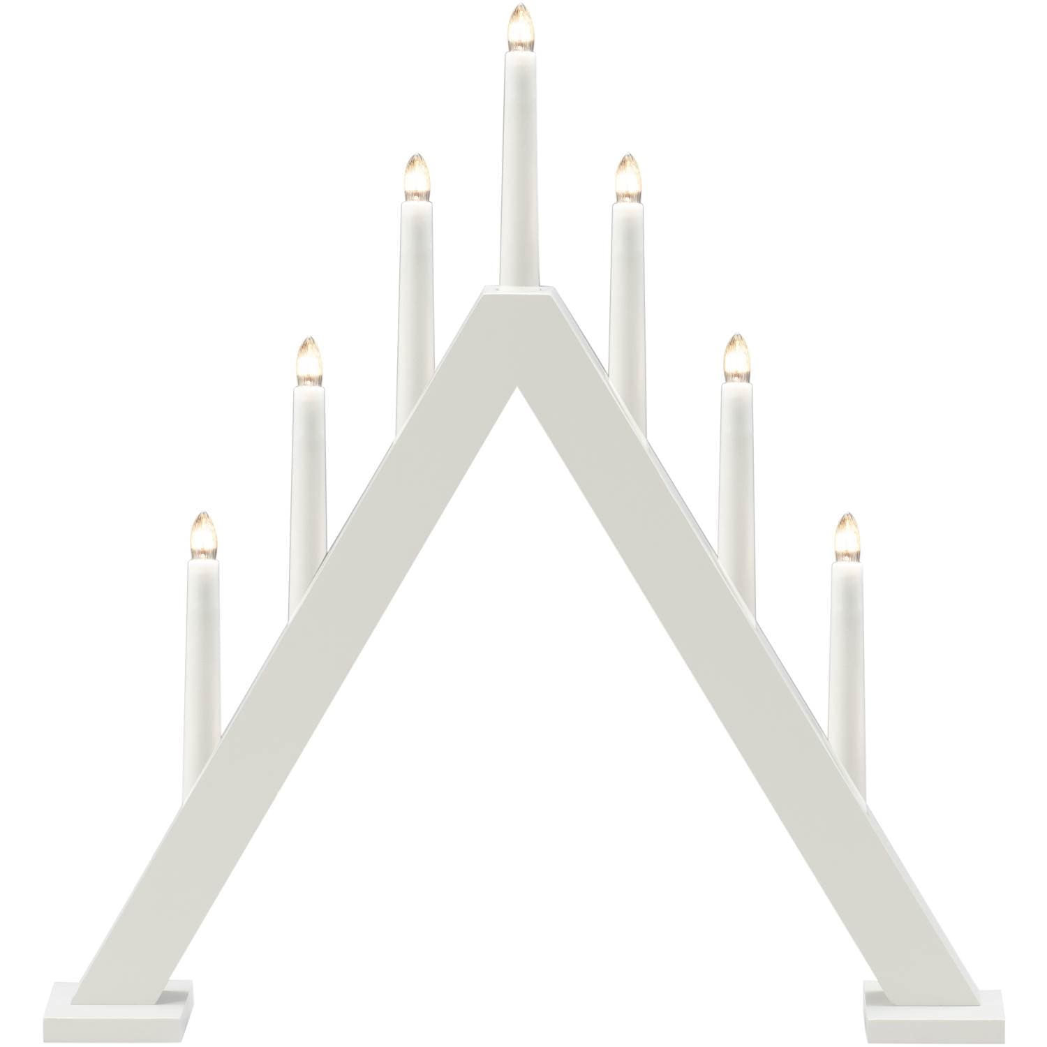 Konstsmide 3931-205 7 ljus trä vit