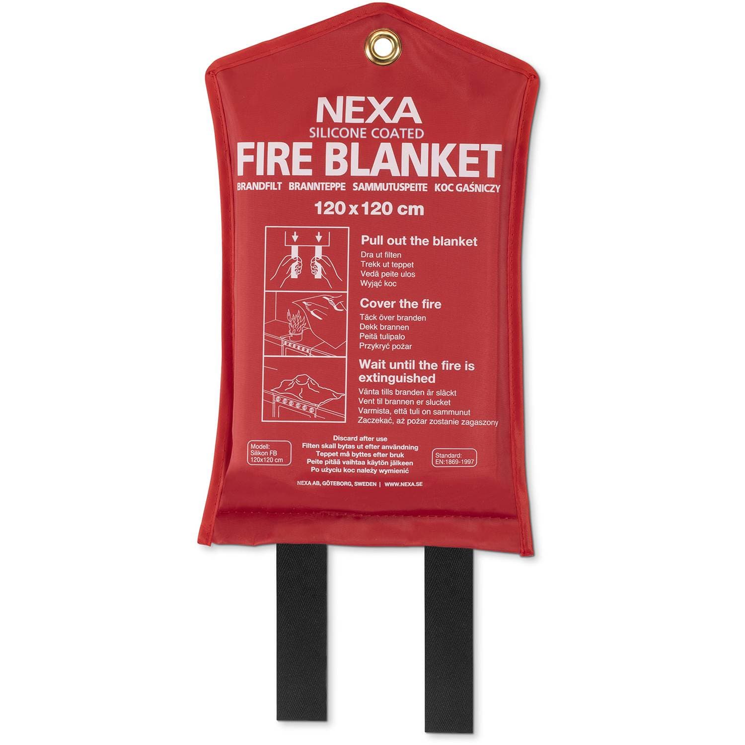 Nexa Brandfilt Silikon 120x120cm