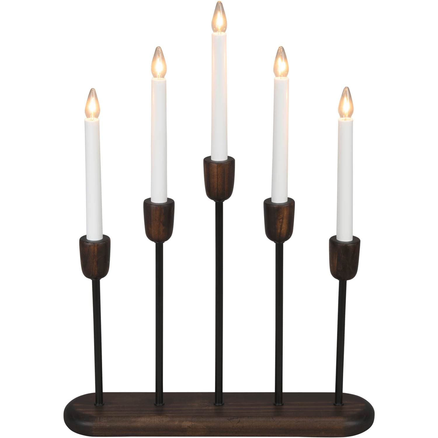 Konstsmide 3939-670 Svart/valnöt 5 LED