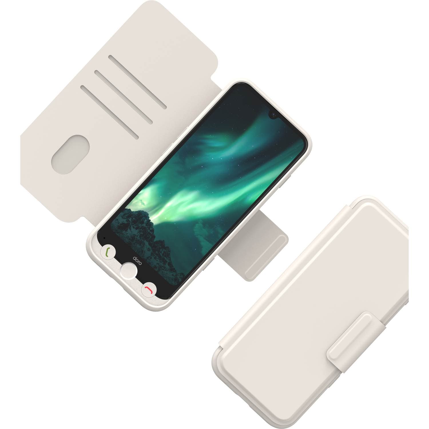 Doro Aurora A31 Wallet Case, Bone