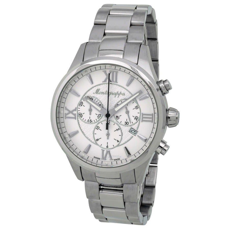 MONTEGRAPPA Fortuna Silver Dial and Bracelet Watch IDFOWCIJ